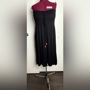 Elegant Black Strapless Dress